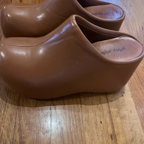 Jeffrey Campbell Cloggin Platform Clog - Cognac Brown - Picture 3 of 5